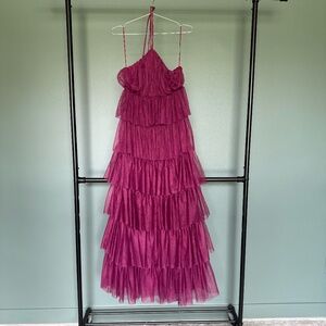 Burgundy Tulle Maxi Altard State